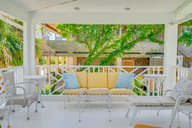 Experience the timeless allure of Tybee Island at 4 18th Terrace. Located on a double lot, this charming cottage, steeped in history since 1938 and modernized in 1995. Listed by Taavo Roos, Seabolt Real Estate.